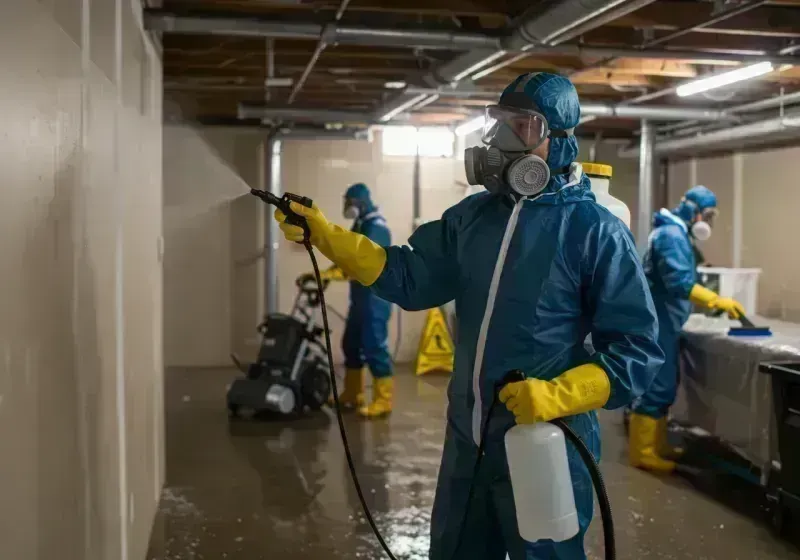 Basement Sanitization and Antimicrobial Treatment process in Centreville, IL